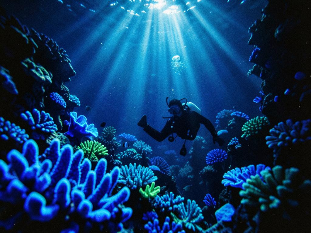 Example cinematic underwater shot